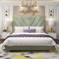 European Style Walunt Wood Color Bedroom Furniture Bedroom Set