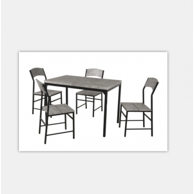 Dining room furniture table set with MDF table top steel frame