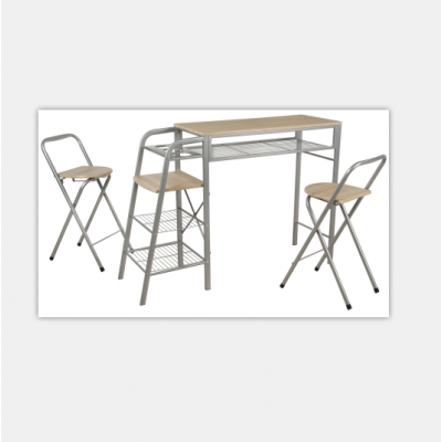 metal dining set breakfast kitchen table set furniture